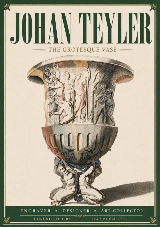 Johan Teyler The Grotesque Vase No5 - Poster