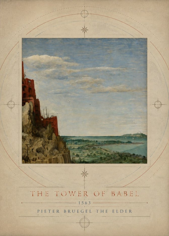 Pieter Bruegel The Tower of Babel X No3 - Poster