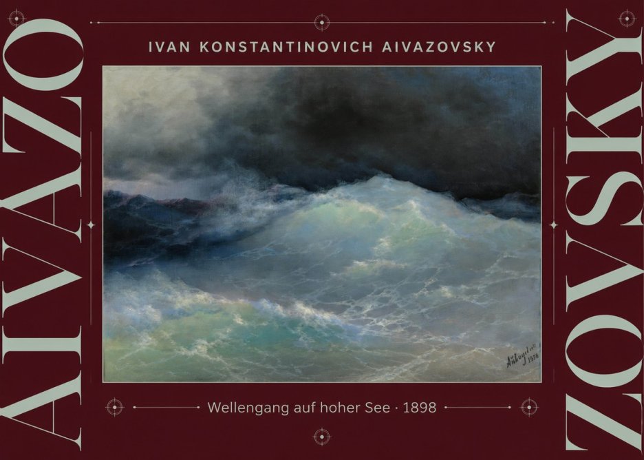 Ivan Konstantinovich Aivazovsky Wellengang Auf Hoher See No3 - Poster