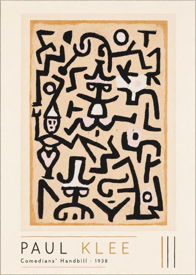 Paul Klee Comedians' Handbill No1 - Poster