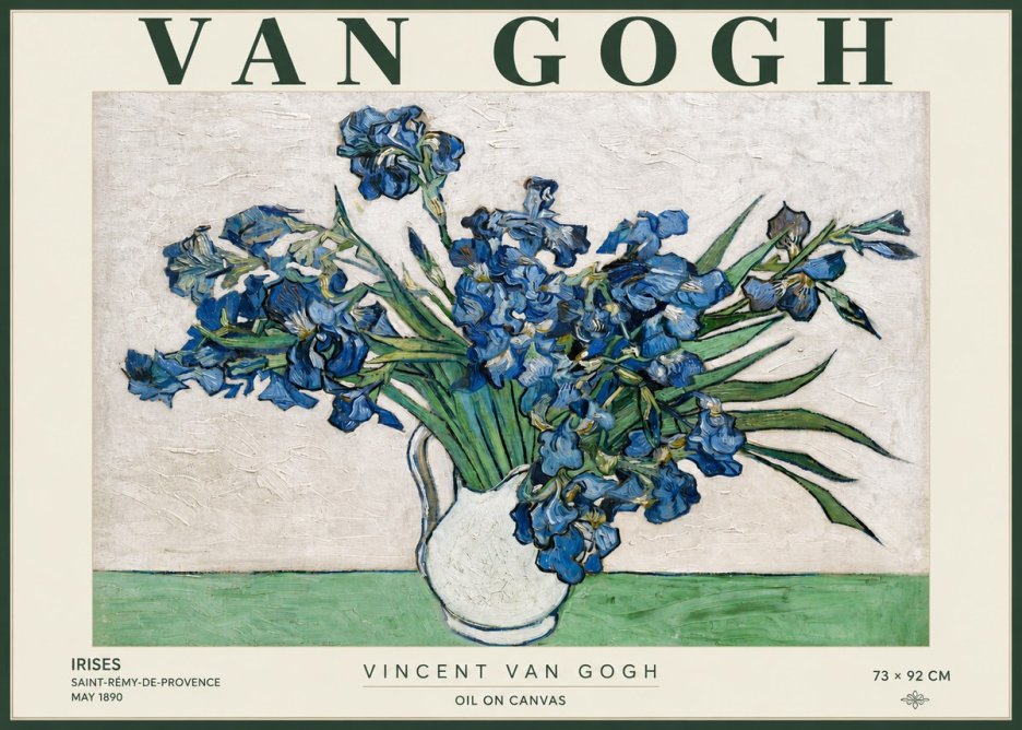 Van Gogh Irises II No4 - Poster