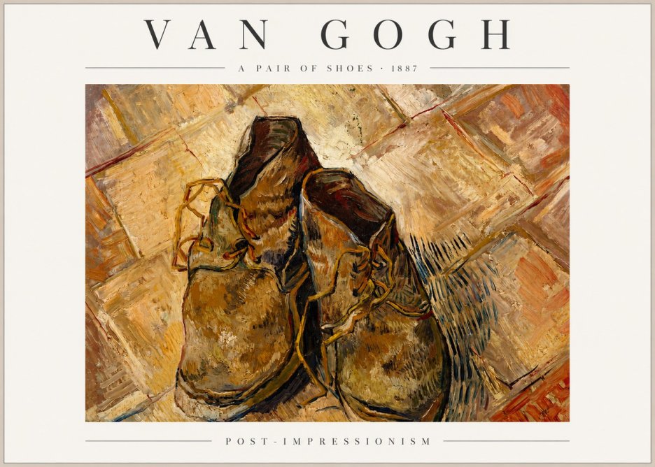 Van Gogh A Pair of Shoes No3 - Poster