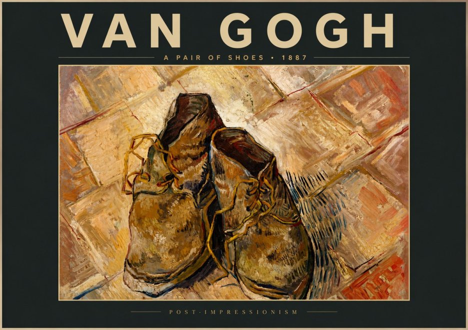 Van Gogh A Pair of Shoes No5 - Poster