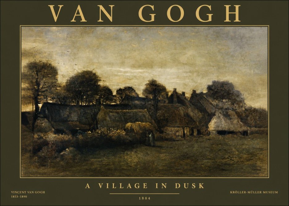 Van Gogh A Village in Dusk No2 - Poster