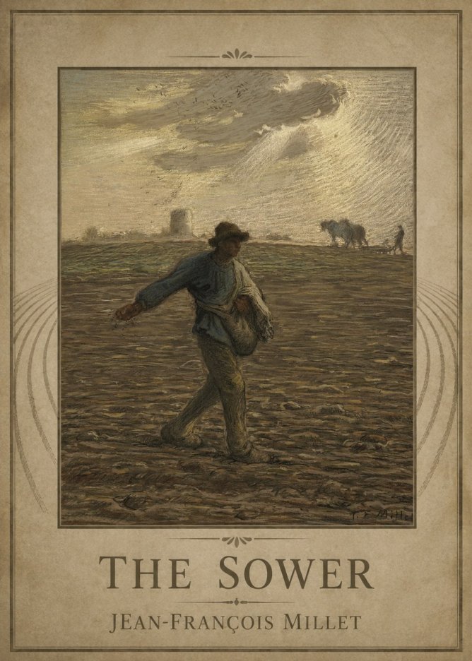 Jean-François Millet The Sower I No1 - Poster
