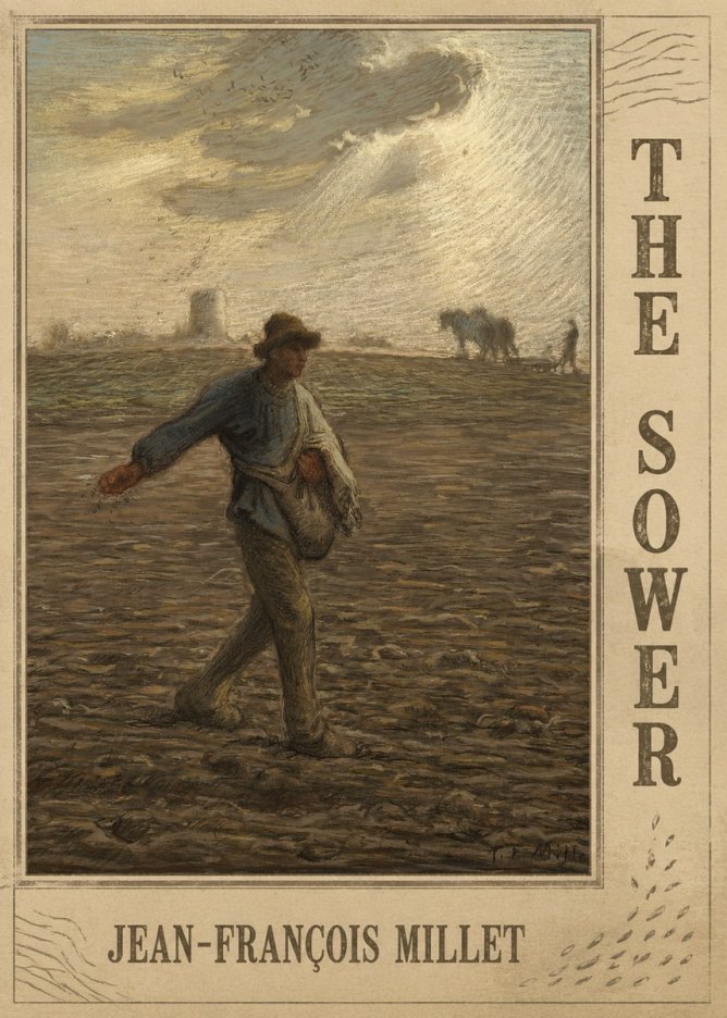 Jean-François Millet The Sower I No3 - Poster