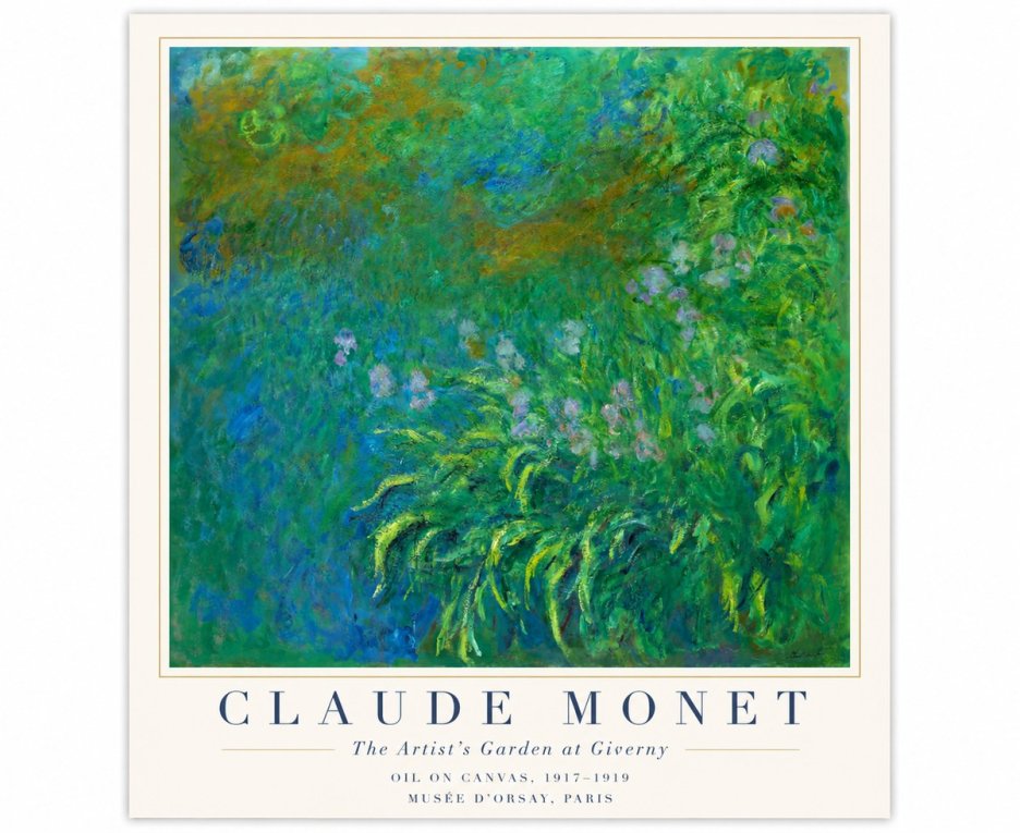 Monet The Artist's Garden at Giverny No3 - Poster