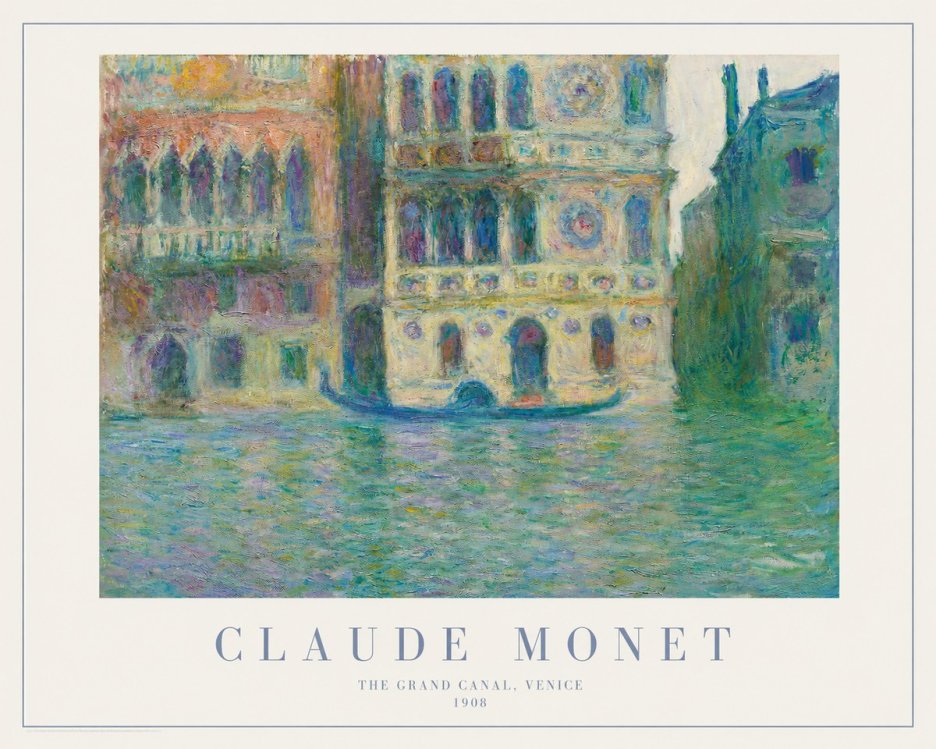 Monet The Grand Canal, Venice No1 - Poster