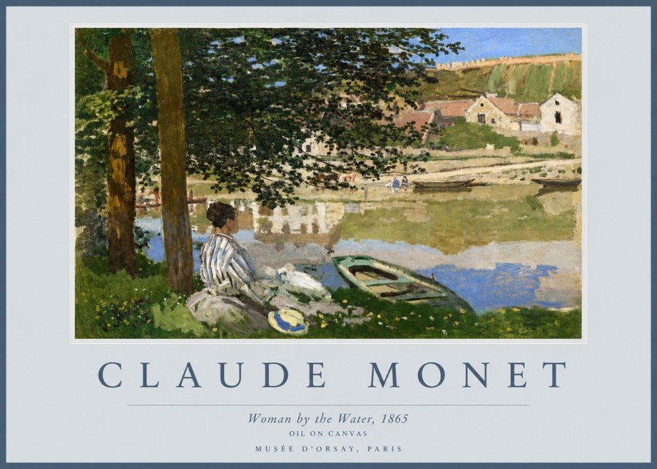 Monet Woman by the Water No2 - Poster