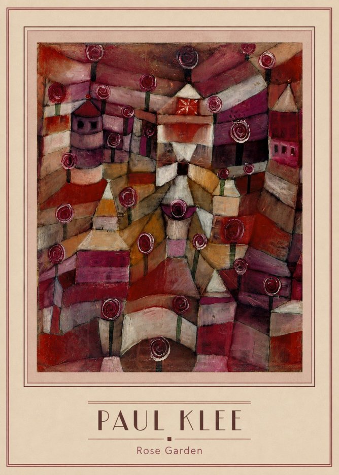 Paul Klee Rose Garden No3 - Poster