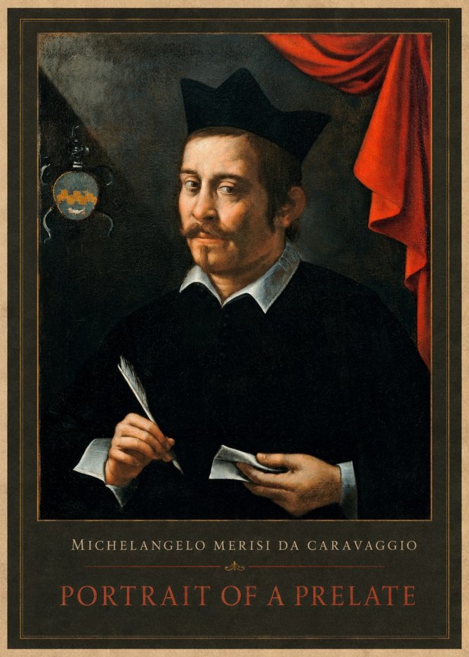 Michelangelo Merisi da Caravaggio Portrait of a Prelate No1 - Poster