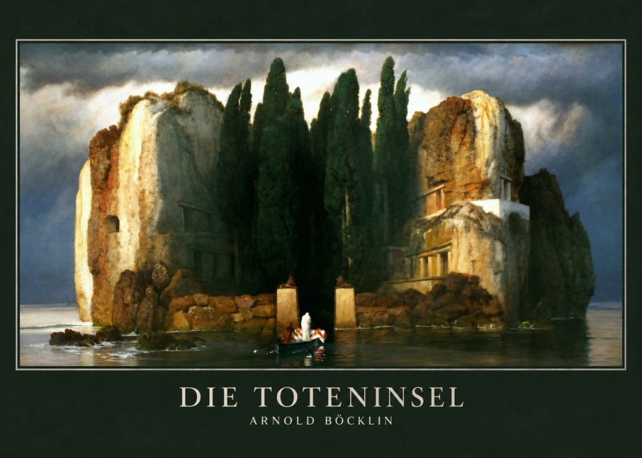 Arnold Böcklin Die Toteninsel II No3 - Poster