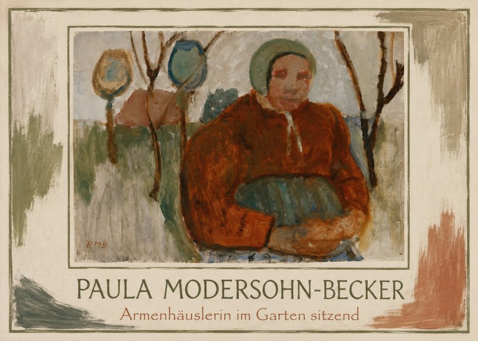 Paula Modersohn-Becker Armenhäuslerin Im Garten Sitzend No1 - Poster