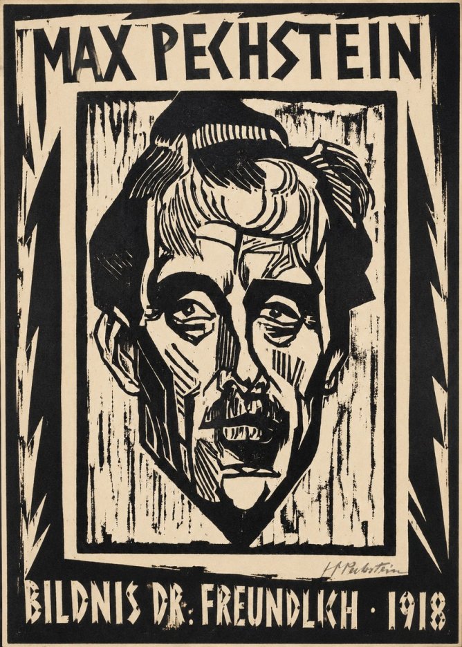 Max Pechstein Bildnis Dr. Freundlich • 1918 No1 - Poster