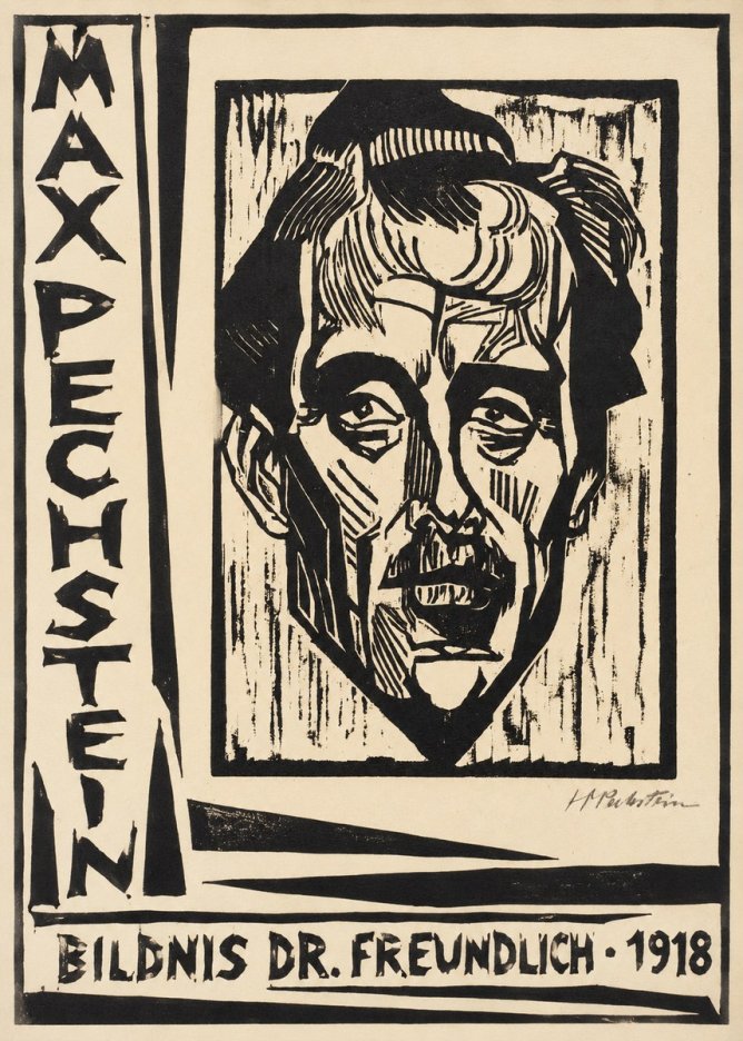 Max Pechstein Bildnis Dr. Freundlich • 1918 No2 - Poster