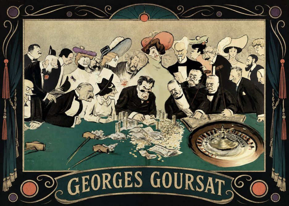 Georges Goursat At the Roulette Table No5 - Poster