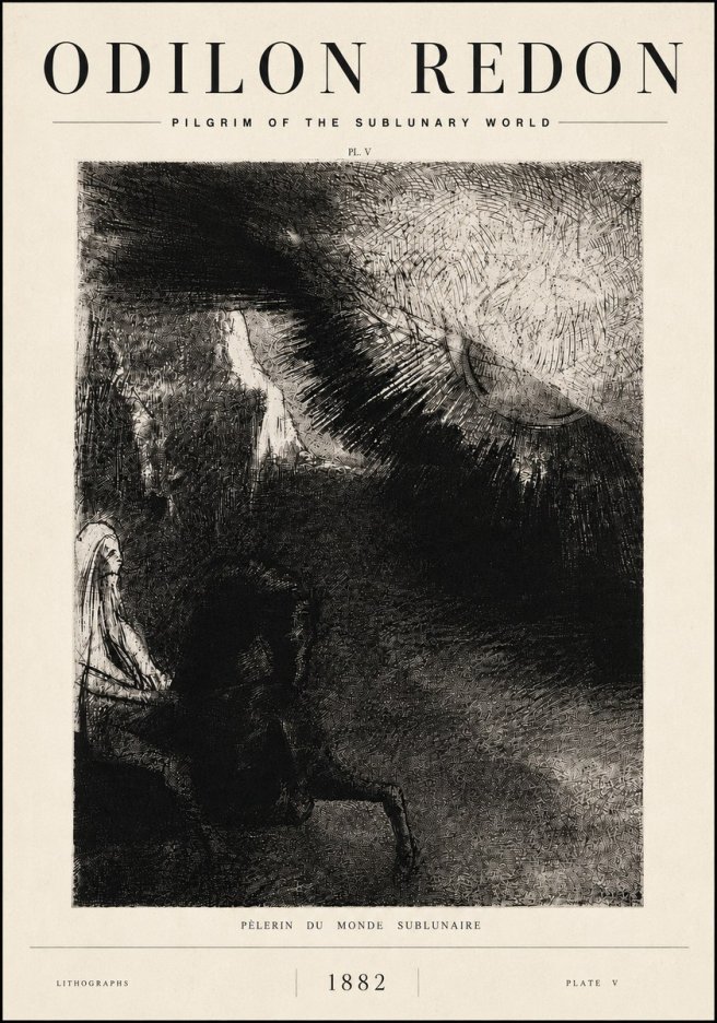 Odilon Redon Pèlerin Du Monde Sublunaire No6 - Poster