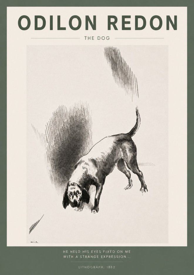 Odilon Redon The Dog No2 - Poster