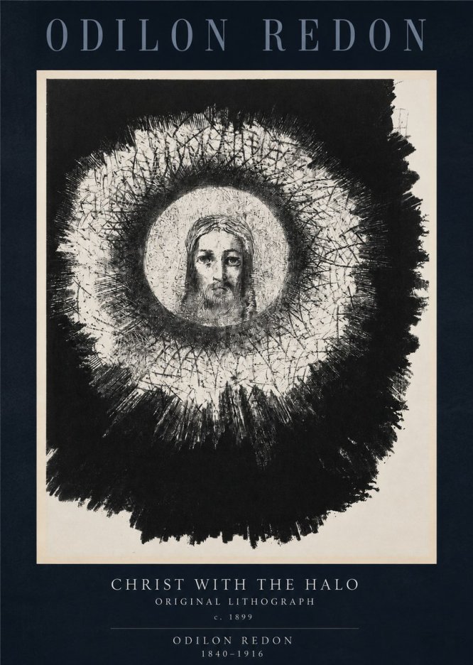 Odilon Redon Christ with the Halo No2 - Poster