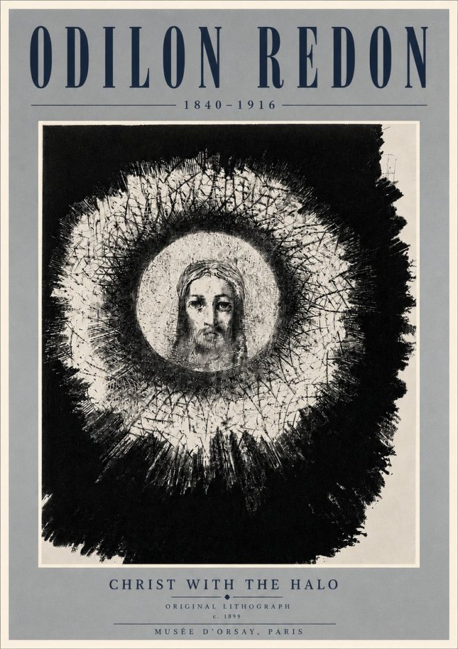 Odilon Redon Christ with the Halo No6 - Poster