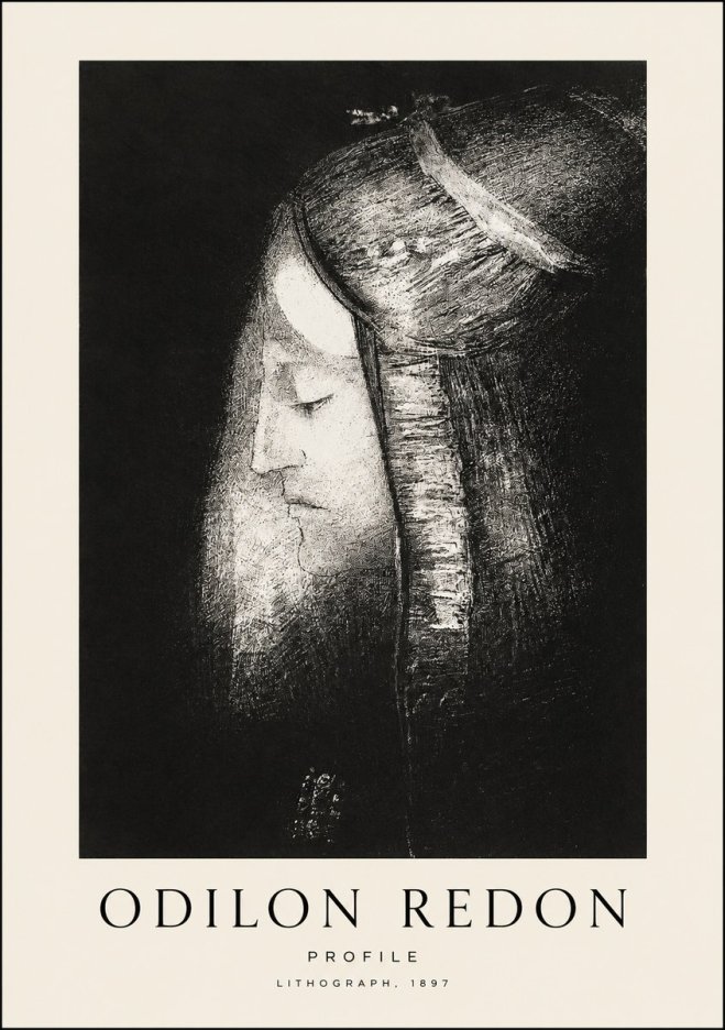 Odilon Redon Profile No1 - Poster