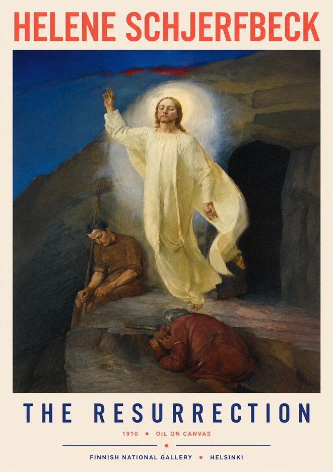 Helene Schjerfbeck The Resurrection No2 - Poster