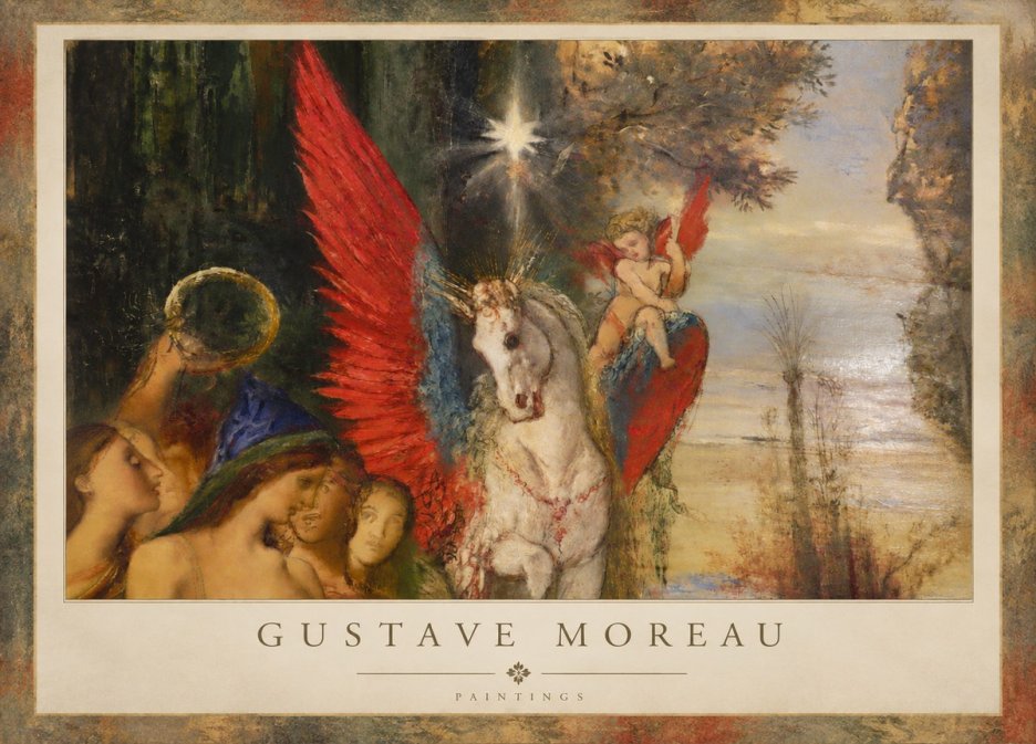 Gustave Moreau Pegasus No2 - Poster