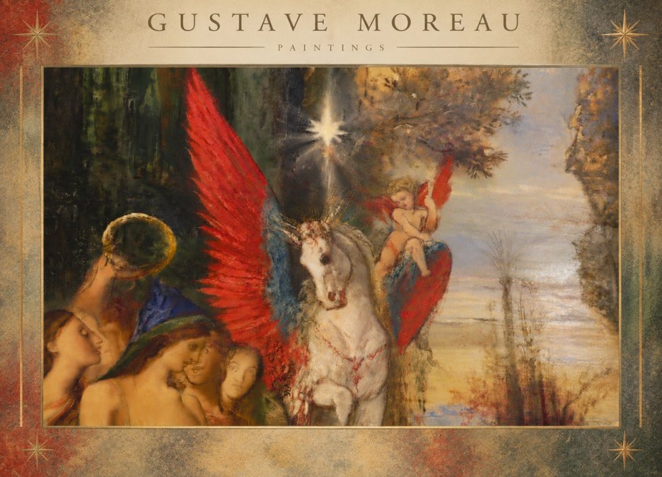 Gustave Moreau Pegasus No6 - Poster