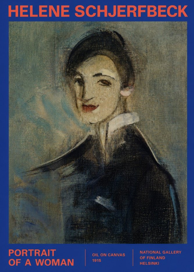 Helene Schjerfbeck Portrait of a Woman II No2 - Poster