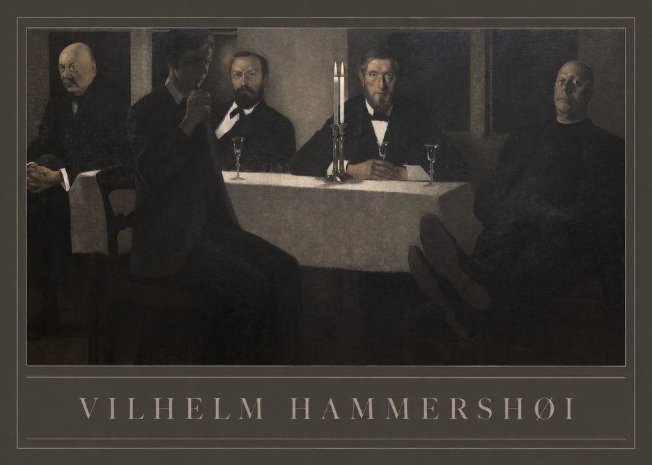Vilhelm Hammershøi Five Portraits II No1 - Poster