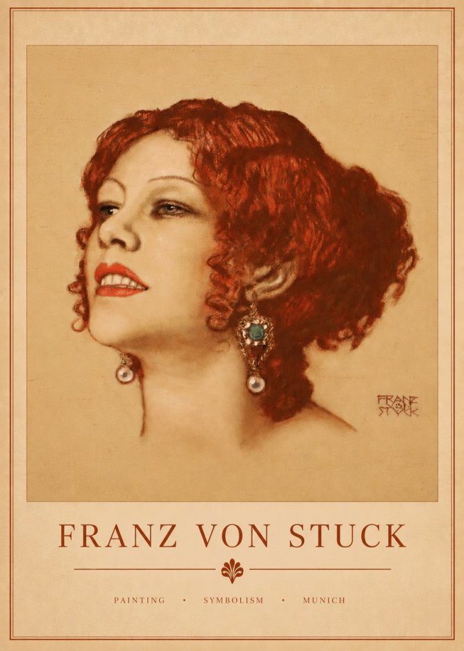 Franz von Stuck Medusa No4 - Poster