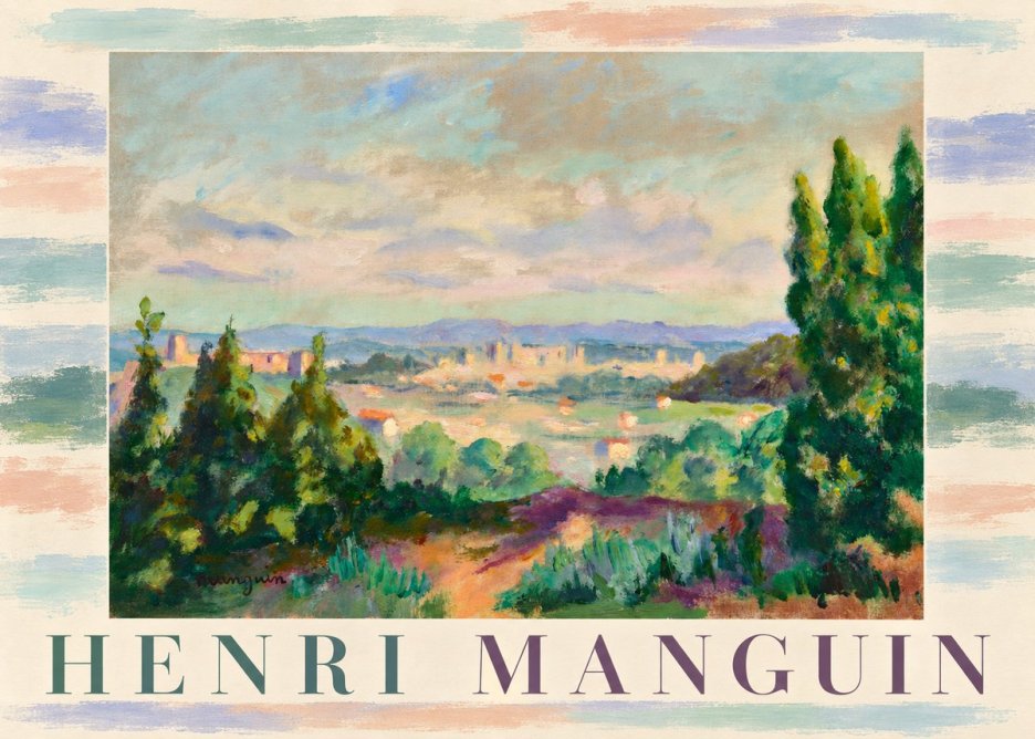 Henri Manguin Mediterranean City View No3 - Poster
