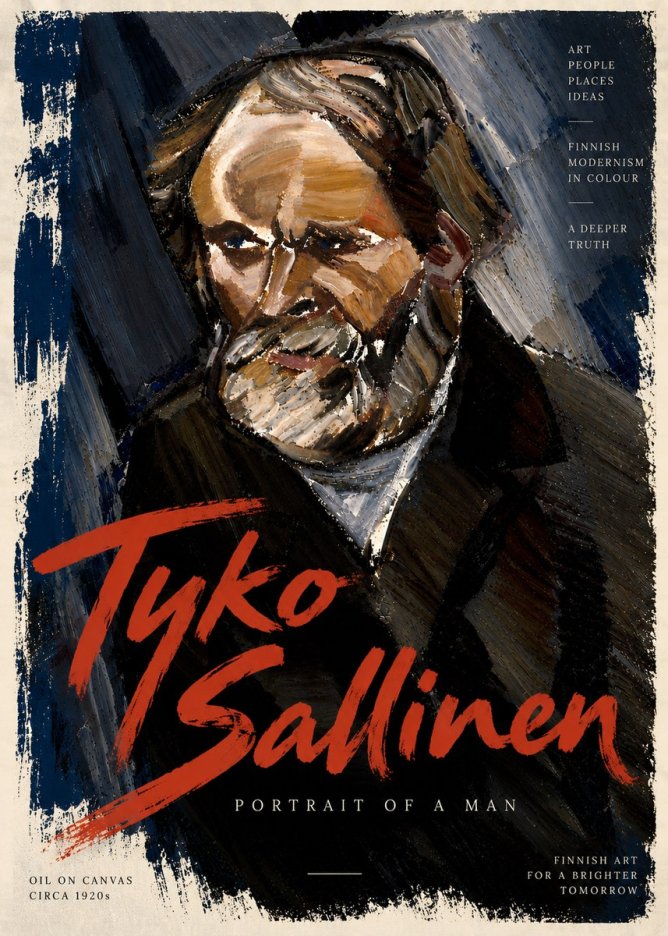 Tyko Sallinen Portrait of a Man III No6 - Poster