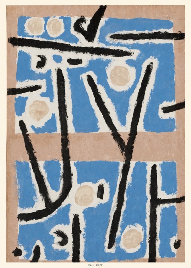Paul Klee Abstract Geometric Composition No6 - Poster