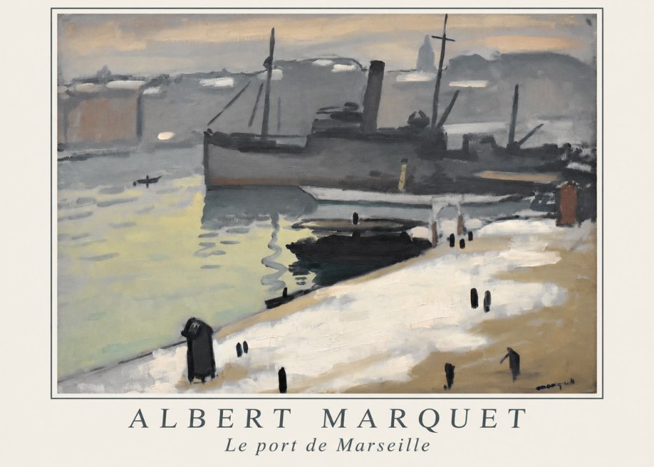 Albert Marquet Le Port De Marseille I No1 - Poster