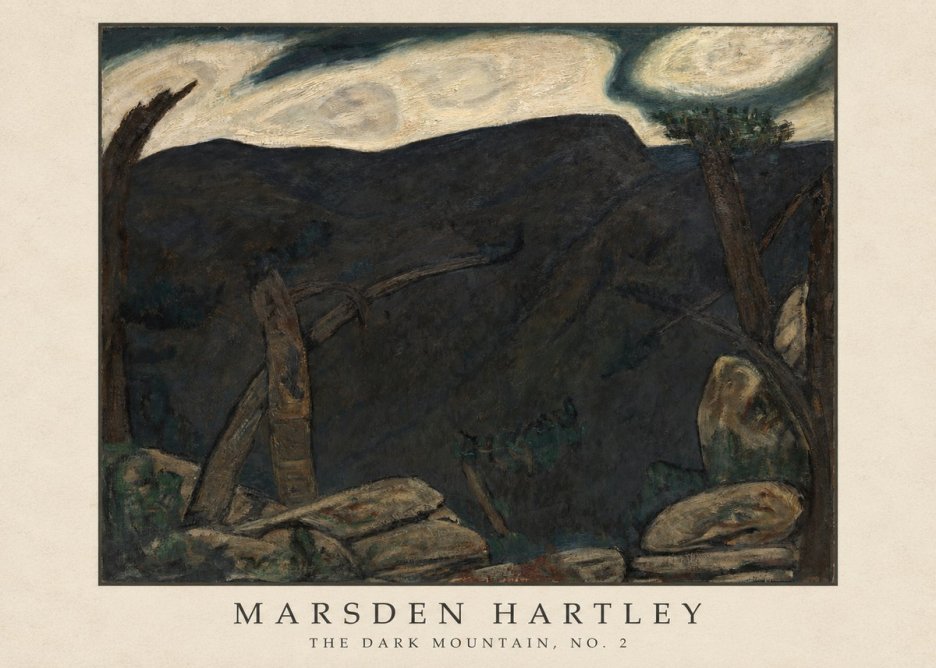 Marsden Hartley The Dark Mountain, No. 2 No4 - Poster