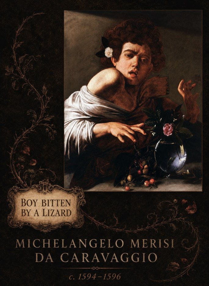 Michelangelo Merisi da Caravaggio Boy Bitten by a Lizard No6 - Poster