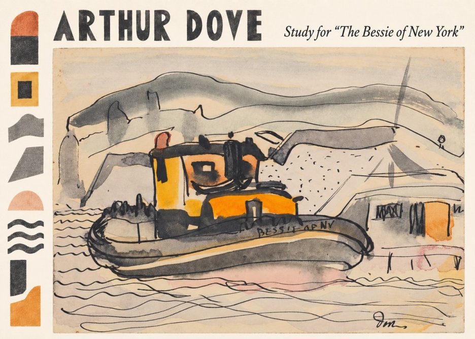 Arthur Dove Study for "the Bessie of New York" No6 - Poster