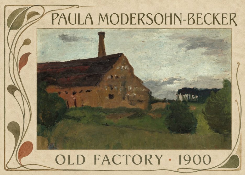 Paula Modersohn-Becker Old Factory No5 - Poster