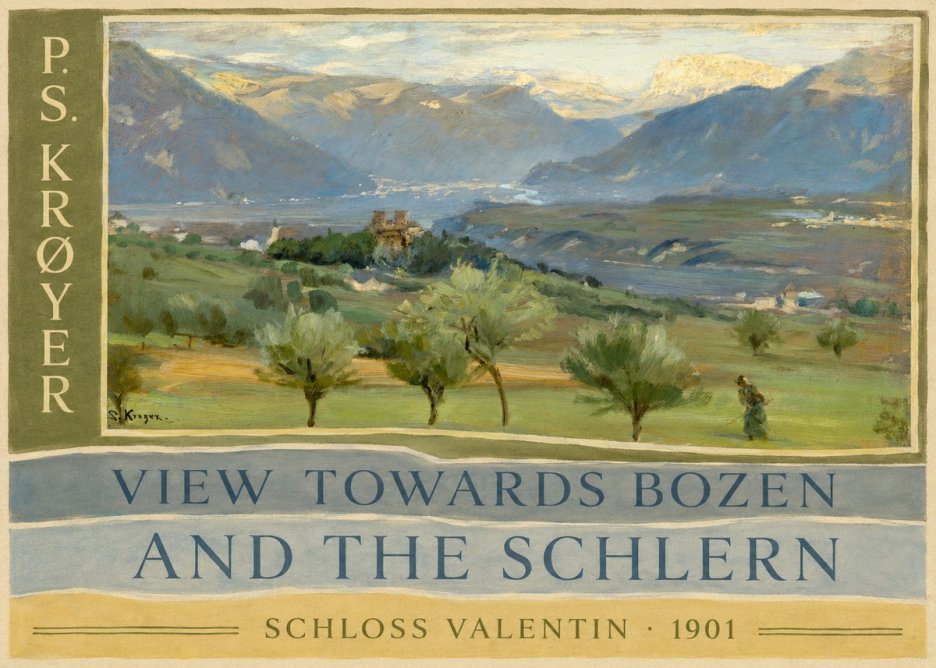 P.S. Krøyer View Towards Bozen and the Schlern No6 - Poster