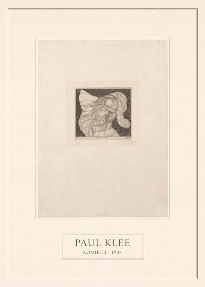 Paul Klee Komiker No5 - Poster