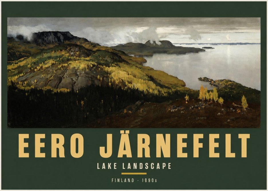 Eero Järnefelt Lake Landscape No2 - Poster