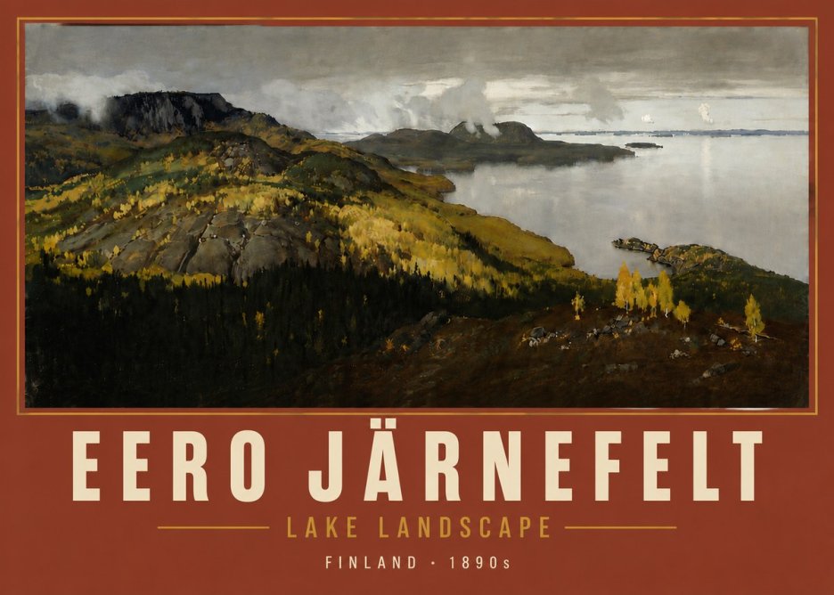 Eero Järnefelt Lake Landscape No5 - Poster