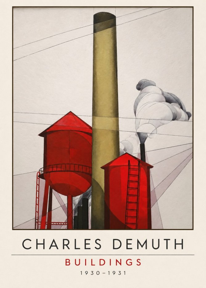 Charles Demuth Buildings No3 - Poster