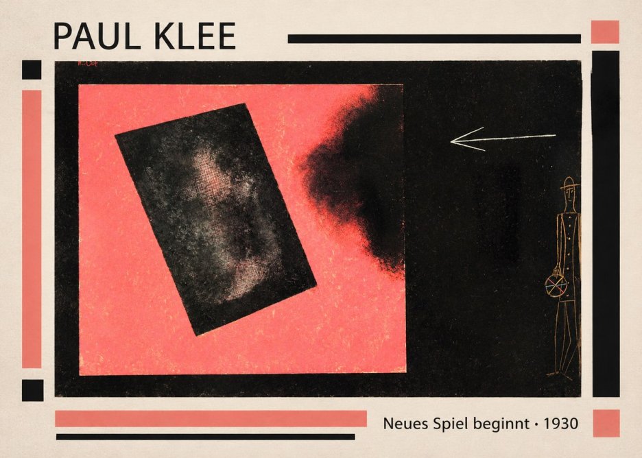 Paul Klee Neues Spiel Beginnt No1 - Poster