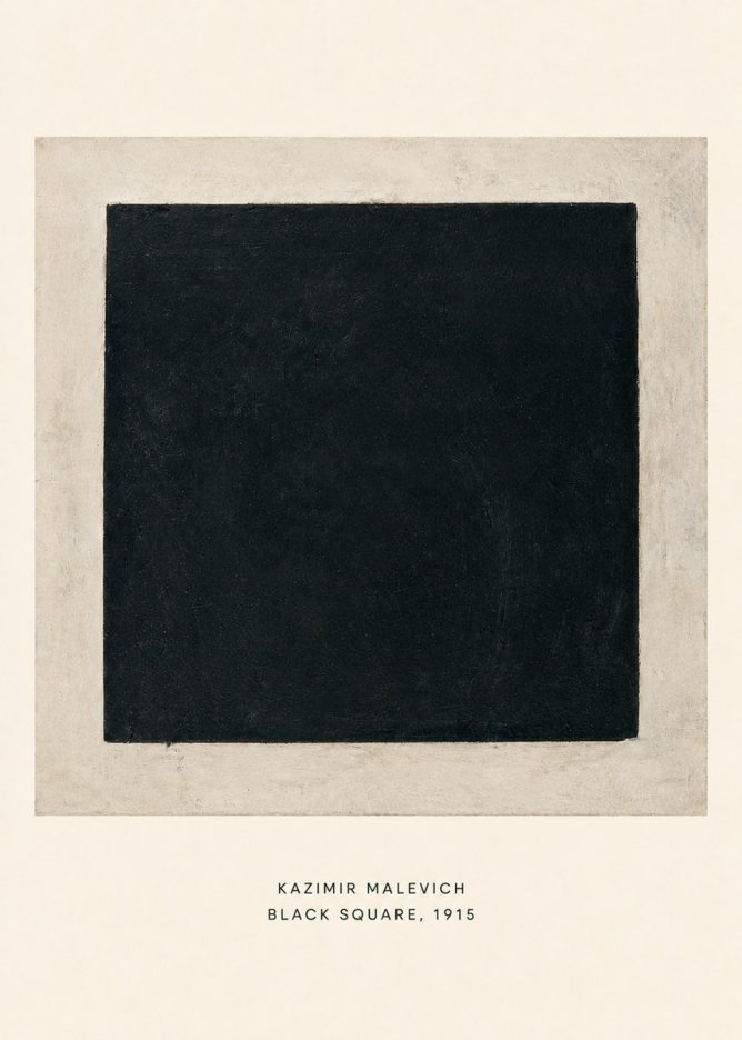 Kazimir Malevich Black Square No6 - Poster