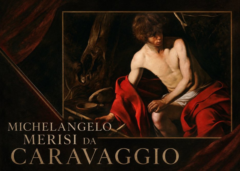 Michelangelo Merisi da Caravaggio John the Baptist (Youth with a Ram) No2 - Poster