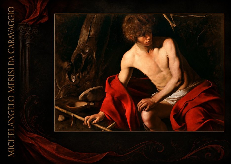 Michelangelo Merisi da Caravaggio John the Baptist (Youth with a Ram) No3 - Poster