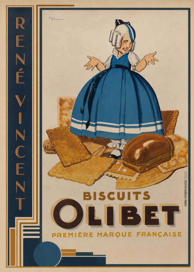 René Vincent Biscuits Olibet No2 - Poster