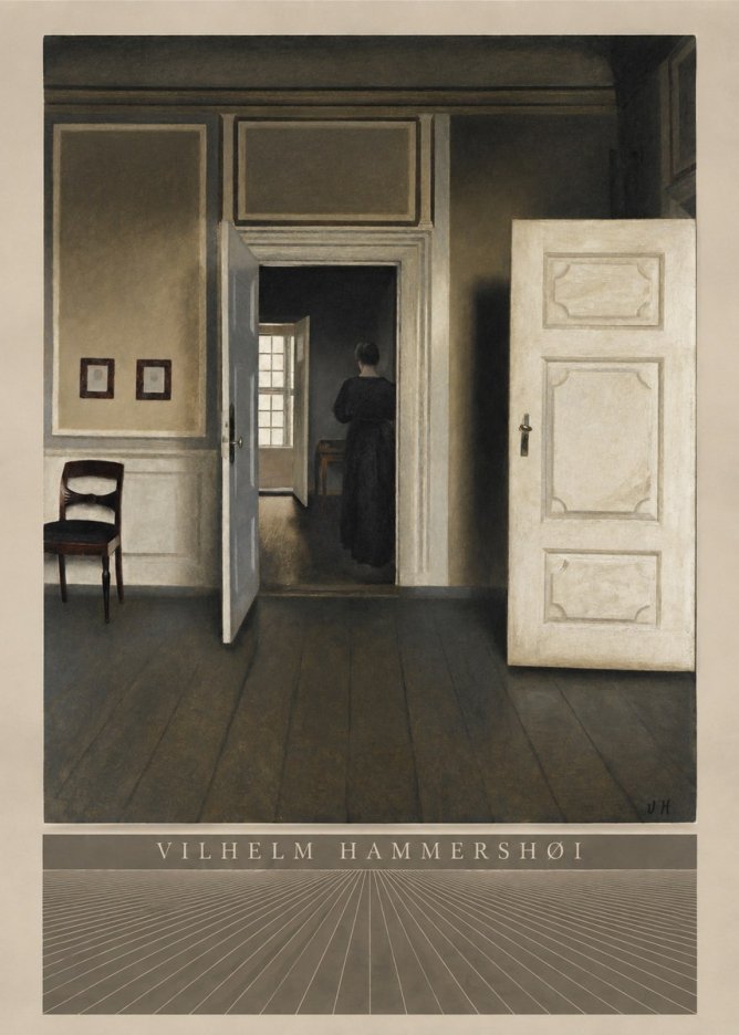 Vilhelm Hammershøi Interior, Strandgade 30 I No5 - Poster